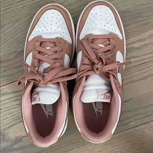Nike Pink and White Sneakers